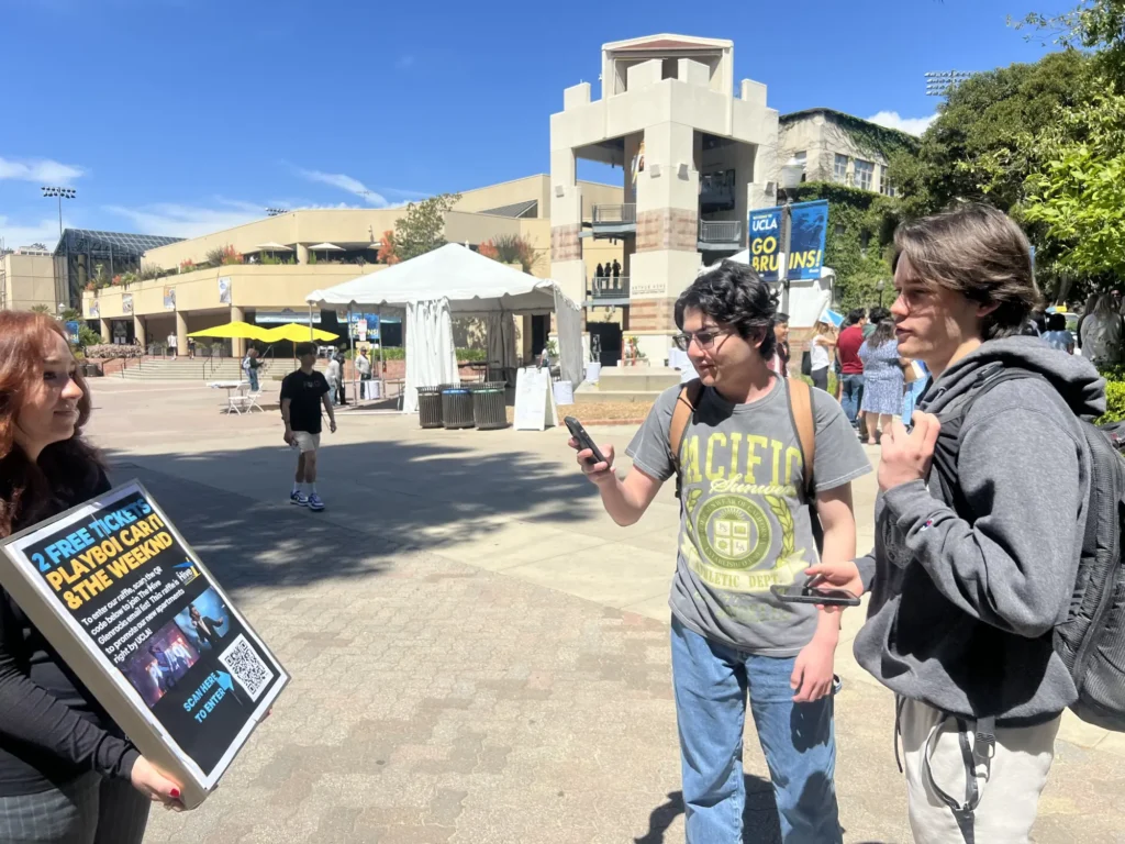 UCLA Students getting information about UCLA Glenrock Apartments - Housing near UCLA Campus
