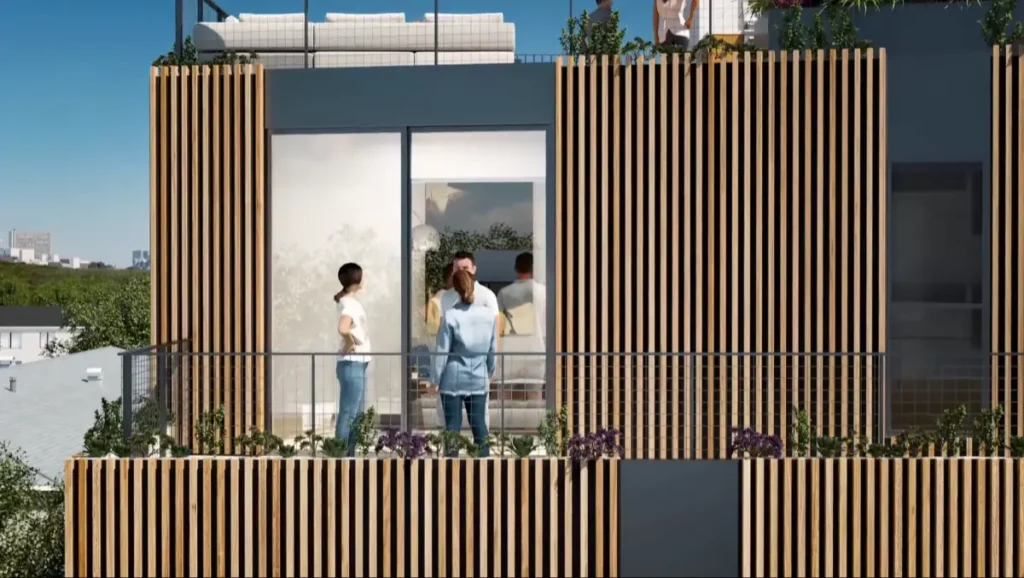 Residents enjoy exterior amenities at The Hive Glenrock - Apartments for rent in Los Angeles near UCLA